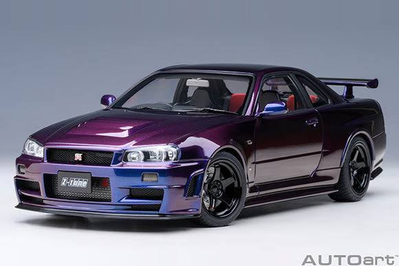z Autoart 1:18 Nismo R34 GT-R Z-Tune (MP3 Midnight Purple III) 77464