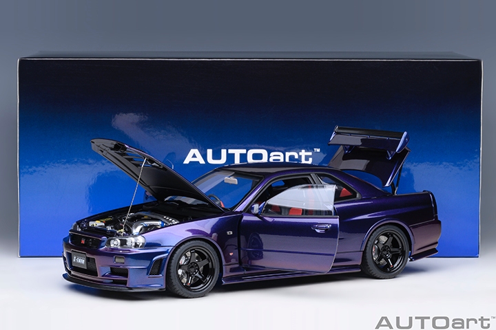 z Autoart 1:18 Nismo R34 GT-R Z-Tune (MP3 Midnight Purple III) 77464