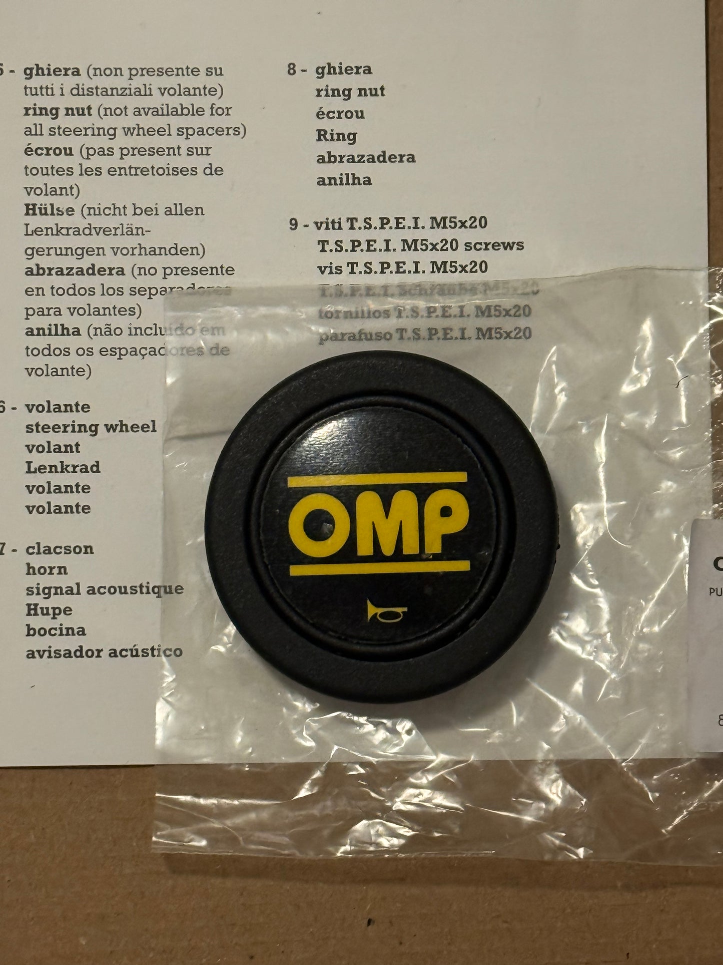 Original OMP WRC 350mm steering wheel (new) signed by Tommi Makinen. 1 of 2 in the world!
