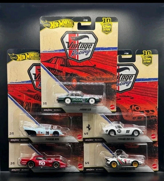 Hot Wheels 2026 Car Culture VINTAGE RACING Full set 1-5